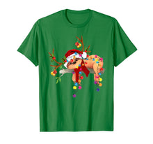 Load image into Gallery viewer, Santa sloth gorgeous reindeer Light Christmas Lover Gift T-Shirt