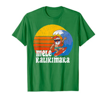 Load image into Gallery viewer, Christmas Mele Kalikimaka Surfing Santa Hawaiian T-Shirt-1539163