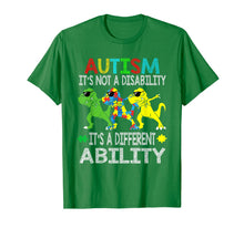 Load image into Gallery viewer, It's Not A Disability Ability Autism Dinosaur Dabbing Gift T-Shirt-52743