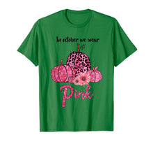 Load image into Gallery viewer, In October We Wear Pink Pumpkin Breast Cancer Leopard Gift T-Shirt