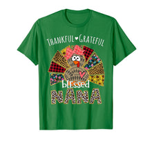 Load image into Gallery viewer, Thankful Grateful Blessed Nana Turkey Thanksgiving Day Gift T-Shirt