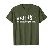 Load image into Gallery viewer, THE EVOLUTION OF FISHERMEN OR MEN FUNNY FISHING LOVER GIFT T-Shirt