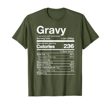 Load image into Gallery viewer, Gravy Nutrition Funny Thanksgiving Food Costume Dark T-Shirt