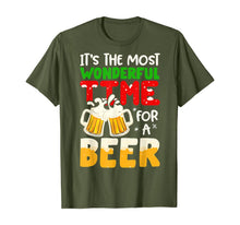 Load image into Gallery viewer, It's The Most Wonderful Time For A Beer Funny Christmas Gift T-Shirt