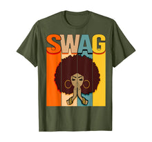 Load image into Gallery viewer, Swag Vintage Retro Melanin Black Afro Woman Queen Gift T-Shirt