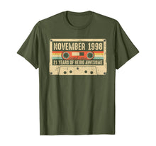 Load image into Gallery viewer, Vintage November 1998 21st birthday Gift Retro Cassette Tape T-Shirt