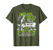 Load image into Gallery viewer, Welder T Shirt, The Genius Of An Artist T Shirt