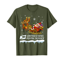Load image into Gallery viewer, United States Postal Service Santa Christmas Funny Xmas Gift T-Shirt