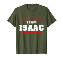 Load image into Gallery viewer, Team Isaac lifetime member shirt surname Isaac name T-Shirt