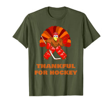 Load image into Gallery viewer, men and women Turkey gift - thankful for hockey thanksgiving T-Shirt