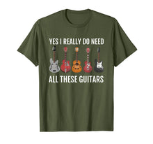 Load image into Gallery viewer, Guitar Themed T-Shirt Guitar Player Gift Need These Guitars
