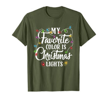 Load image into Gallery viewer, My Favorite Color Is Christmas Lights Happy Christmas's Day T-Shirt