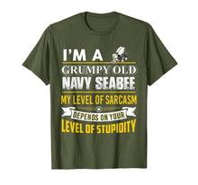 Load image into Gallery viewer, Navy Seabee - I'm A Grumpy Old Navy Seabee T-Shirt