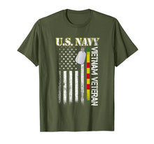 Load image into Gallery viewer, U.S. Navy Vietnam Veteran American Flag Gift T-Shirt