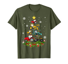 Load image into Gallery viewer, Tractor Christmas Tree gift Holiday Tractor funny xmas Gift T-Shirt