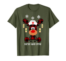Load image into Gallery viewer, Funny Reindeer Buffalo Plaid Nurse Aide Crew Lover Gift Xmas T-Shirt-3366452