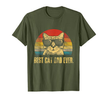 Load image into Gallery viewer, Mens Best Cat Dad Ever T-Shirt Funny Cat Dad Father Vintage Gift T-Shirt-118654