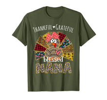 Load image into Gallery viewer, Thankful Grateful Blessed Nana Turkey Thanksgiving Day Gift T-Shirt