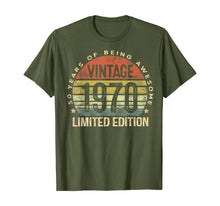 Load image into Gallery viewer, 50 Year Old Gifts Vintage 1970 Limited Edition 50th Birthday T-Shirt-145786