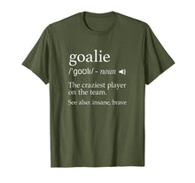 Load image into Gallery viewer, Goalie Goalkeeper Definition T Shirt Soccer Hockey Lacrosse