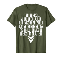 Load image into Gallery viewer, FUNNY IF YOU CAN READ THIS PUT ME BACK CAMP CAMPING T-SHIRT