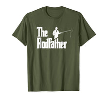 Load image into Gallery viewer, Mens Funny Fishing T-Shirt - The Rodfather, Fishing Gift For Men