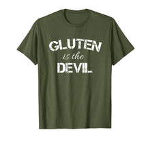 Load image into Gallery viewer, Gluten is Devil Funny Distressed Shirt Women Men