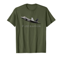 Load image into Gallery viewer, F-22 Raptor Jet Fighter Plane T shirt