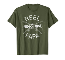 Load image into Gallery viewer, Father's Day Gifts T-Shirt Fishing Reel Cool Papa Dad FUNNY