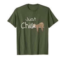 Load image into Gallery viewer, Just Chill Sloth Shirt | Cool Relaxing Anti Stress Novelty