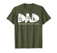 Load image into Gallery viewer, Dad The Ironworker Myth Legend Fathers Day Gift Tshirt