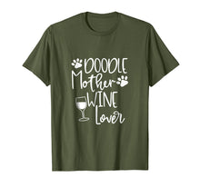 Load image into Gallery viewer, Doodle Mom Wine T-Shirt Women Dog GoldenDoodle Graphic Tee