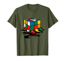 Load image into Gallery viewer, Melting Rubik Cube Shirt | Cool Online Rubik Solver Tee Gift