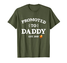 Load image into Gallery viewer, Mens pregnancy announcement for dad Promoted to Daddy 2019 Tshirt T-Shirt