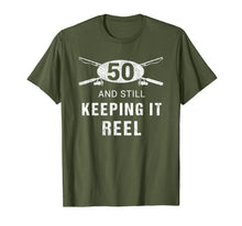 Load image into Gallery viewer, Funny Fishing 50th Birthday Gift Fisherman Shirt 50 Year Old