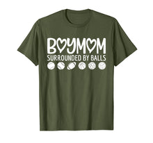 Load image into Gallery viewer, Womens Boy Mom Surrounded By Balls T-Shirt