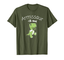 Load image into Gallery viewer, Funny Broken Arm Dinosaur It Sux Gift T shirt