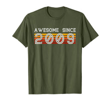 Load image into Gallery viewer, Awesome Since 2009 - 10 Years Old 10th Birthday Gift Tee
