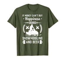 Load image into Gallery viewer, Explain Snowmobiling And Beer Funny Tee Shirt Snowmobile Fan