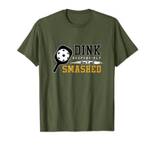 Load image into Gallery viewer, Funny Pickleball Puns Dink Responsibly Player T-Shirt