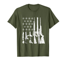 Load image into Gallery viewer, Big American Flag With Machine Guns Shirt