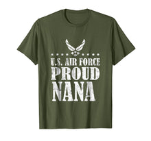 Load image into Gallery viewer, Air Force Family - Proud Nana US Air Force Stars T-shirt