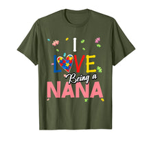 Load image into Gallery viewer, I Love Being a Nana Autism Awareness T-Shirt Mother's Day