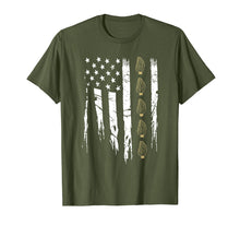 Load image into Gallery viewer, American Mushroom Hunter T Shirt with Morels in USA Flag