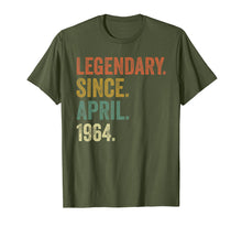Load image into Gallery viewer, Vintage April 1964 Tshirt, 55th Birthday Men Women T-Shirt