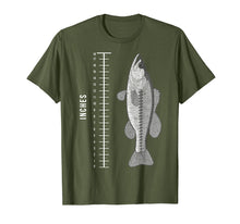 Load image into Gallery viewer, Fishing Ruler TShirt Fishermen Bass Fathers Day Gift Tee
