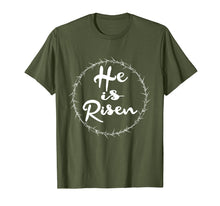 Load image into Gallery viewer, He is Risen Shirt Resurrection Christian Easter T Shirt