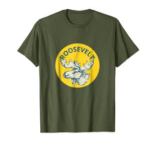 Load image into Gallery viewer, Teddy Roosevelt Shirt Bull Moose Party Campaign Tee