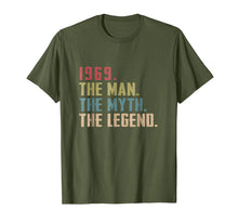 Load image into Gallery viewer, Mens 1969 The Man Myth The Legend 50th Birthday Gift T-Shirt