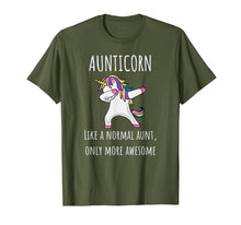 Load image into Gallery viewer, Aunticorn Like An Aunt Only Awesome Dabbing Unicorn T-Shirt